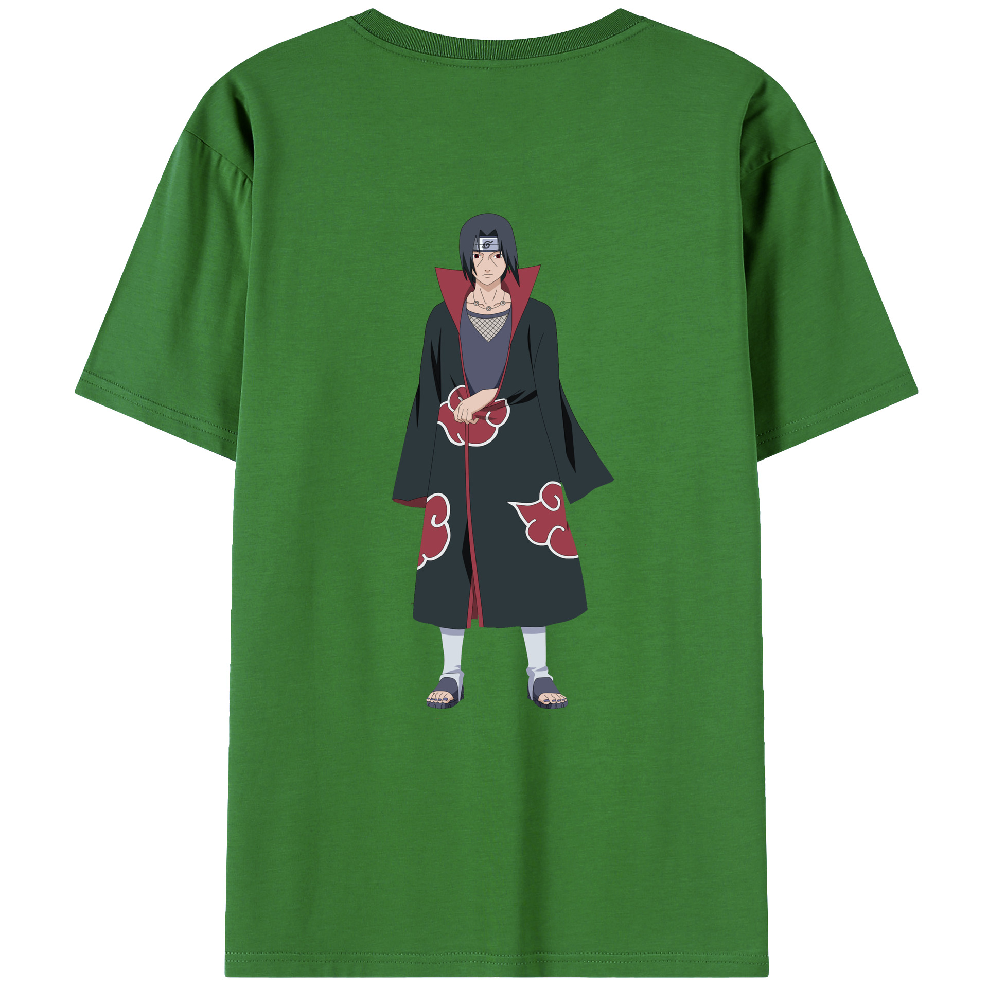（画像用） NARUTO -ナルト- うちは イタチ Uchiha Itachi レディース半袖Tシャツ(バックプリント)